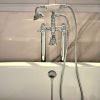 Roca Carmen Floor Standing Bath Mixer Tap with Shower Handset - 5A274BC00
