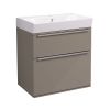 Roper Rhodes Scheme Wall Mounted 500mm Vanity Unit with Double Drawers and Ceramic Basin - *SCHH05C.50