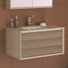 VitrA Frame 1 Drawer Vanity with Taupe Basin