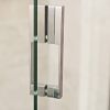 Roman Liberty Hinged Shower Door and Side Panel for Corner Installation