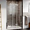 Roman Innov8 Inward Opening Bi-Fold Shower Door with In-Line Panel