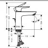hansgrohe Talis E Single Lever Basin Mixer Tap 110 with CoolStart - 71714000