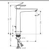 hansgrohe Talis E Single Lever Basin Mixer Tap 240 - 71717000