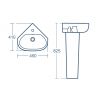 Ideal Standard Studio Echo Corner Washbasin - T290601