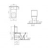 VitrA S20 Close Coupled Comfort Height WC - 5293