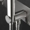 Crosswater MPRO Brushed Steel 2 Outlet Shower Valve with Handset - PRO1701RV+