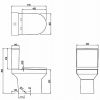 Britton Shoreditch Round Close Coupled Rimless Toilet with Soft Close Seat - SHR044