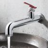 Crosswater Union Chrome Wall Basin Tap with Lever Handle
