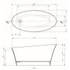 BC Designs Delicata Freestanding Slipper Cian Bath