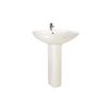 UK Bathrooms Essentials Bedern Washbasin with Full Pedestal - UKBESA0038