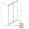 Crosswater Clear 6 Sliding Door Shower Enclosure - CASLSC1200
