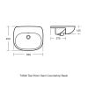 Ideal Standard Tesi Semi-recessed Countertop Basin - T352601