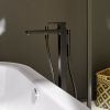 hansgrohe Metropol Single lever floor standing bath shower mixer in Matt Black - 32532670