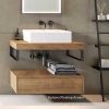 Abacus Concept Cloud Bathroom Basin Shelves with Towel Hangers