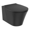 Ideal Standard Connect Air Wall Hung Toilet Bowl with AquaBlade in Silk Black - E0054V3