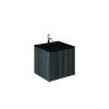 Crosswater Limit 500 Single Drawer Unit in Steelwood/Anthracite