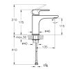 VitrA Root Round Basin Mixer in Brushed Nickel - A4270634