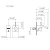 Dornbracht CYO Wall-Mounted Single-Lever Basin Mixer in Dark Platinum Matt - 36860811-99