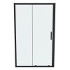 Ideal Standard Connect 2 1200 mm Slider Door with Idealclean Clear Glass in Silk Black - K9396V3