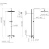 Dornbracht CYO Showerpipe with Thermostat in Platinum Matt - 34460979-06