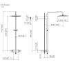 Dornbracht CYO Showerpipe with Thermostat in Dark Platinum Matt - 34460979-99