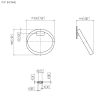Dornbracht CYO Round Towel Ring in Platinum Matt - 83200811-06