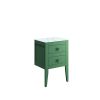 Crosswater Canvass 485 Double Drawer Unit in Sage Green