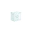 Crosswater Canvass 485 Double Drawer Unit in White Gloss