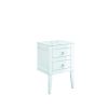 Crosswater Canvass 485 Double Drawer Unit in White Gloss