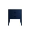 Crosswater Canvass 600 Double Drawer Unit in Deep Indigo Blue