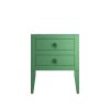 Crosswater Canvass 600 Double Drawer Unit in Sage Green