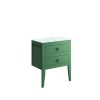 Crosswater Canvass 600 Double Drawer Unit in Sage Green