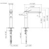 Dornbracht Lisse Tall Basin Mixer with Extended Projection in Platinum Matt - 33537845-06