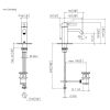 Dornbracht Meta Single Lever Basin Mixer with Pop Up Waste in Platinum Matt - 33502660-06