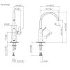 Dornbracht VAIA Tall Single Lever Basin Mixer in Platinum Matt - 33534809-06
