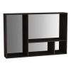 VitrA Voyage 4-Section Wall Box in Flamed Grey & Mirror