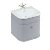 Burlington Chalfont 550mm Unit with Drawer and Roll-Top Basin in Classic Grey - CH55G