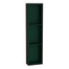VitrA Voyage 3-Section Shelf Unit in Flamed Grey & Forest Green