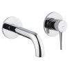 Abode Chao Wall Mounted 2-Hole Bath Mixer in Chrome
