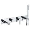 Abode Modo Wall Mounted Bath Shower Mixer with Shower Handset in Chrome