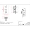 Abode Zeal 3 Control Thermostatic 2 Exit Shower Valve in Chrome