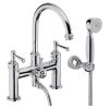Abode Gallant Deck Mounted Bath Shower Mixer with Shower Handset in Chrome