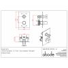 Abode Serenitie Concealed Thermostatic Shower Valve with diverter in Chrome