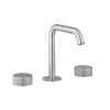 Crosswater 3ONE6 3 Hole Deck-Mounted Basin Mixer Set in Stainless Steel - TS135DNS