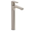 VitrA Root Round Tall Basin Mixer in Brushed Nickel - A4270734