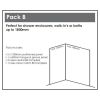 Bushboard Nuance Medium Corner Wall Panel Pack B in Fossil Tile