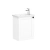 VitrA Root Classic Compact Washbasin Unit with Left-Hand Hinges in Matt White (45cm)