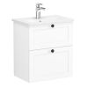 VitrA Root Classic Compact Washbasin Unit with 2 Drawers in Matt White (60cm)
