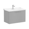 VitrA Root Flat Washbasin Unit With Drawer in Matt Rock Grey (80cm)