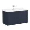 VitrA Root Classic Washbasin Unit With Doors in Matt Dark Blue (100cm)